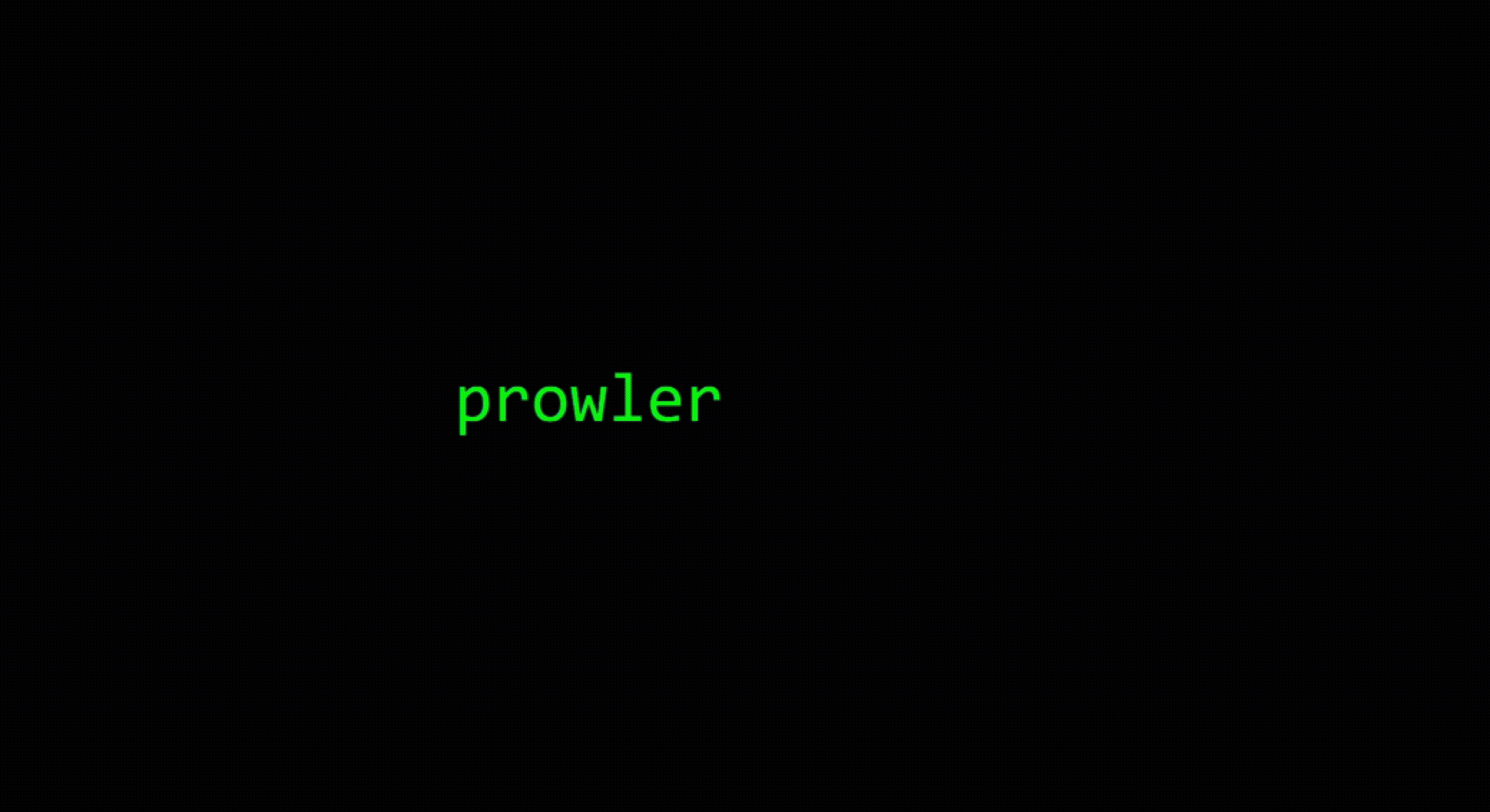 Exécution de Prowler